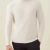 353 0c8a320458 luca faloni cashmere roll neck made in italy ivory 1521 full