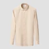 beige solid plain weave linen shirt 2025 01 16T203549397Z.webp