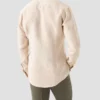 beige solid plain weave linen shirt 2025 03 04T122550487Z.webp