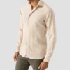 beige solid plain weave linen shirt 2025 03 04T122550567Z.webp