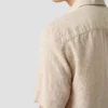 beige solid short sleeve linen shirt 2025 05 23T124049395Z.webp