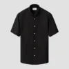 black solid short sleeve linen shirt 2025 05 05T130549941Z.webp