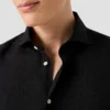 black solid short sleeve linen shirt 2025 05 23T123550507Z.webp