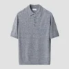 dark blue cotton linen fine knit polo shirt 2024 09 13T090050794Z.webp