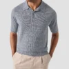 dark blue cotton linen fine knit polo shirt 2024 12 16T142050753Z.webp