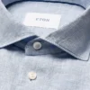 light blue solid short sleeve linen shirt 2025 04 11T060050523Z.webp