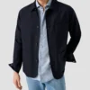 light blue solid short sleeve linen shirt 2025 05 23T124049414Z.webp